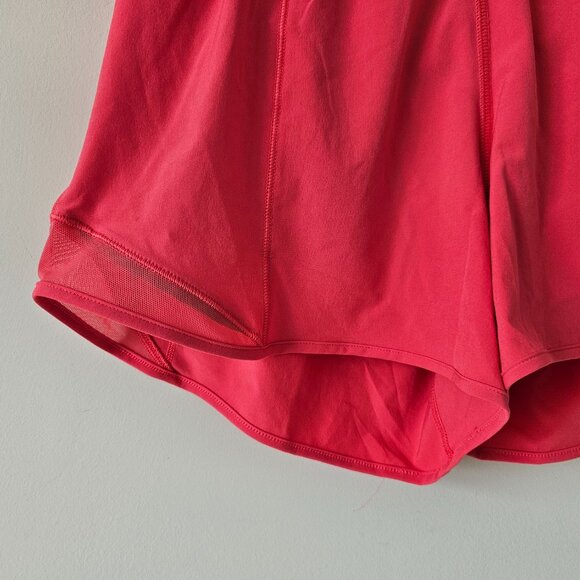 NWT LULULEMON GLZP Glaze Pink High Rise Lined 4" Hotty Hot Shorts 4 - Picture 3 of 8